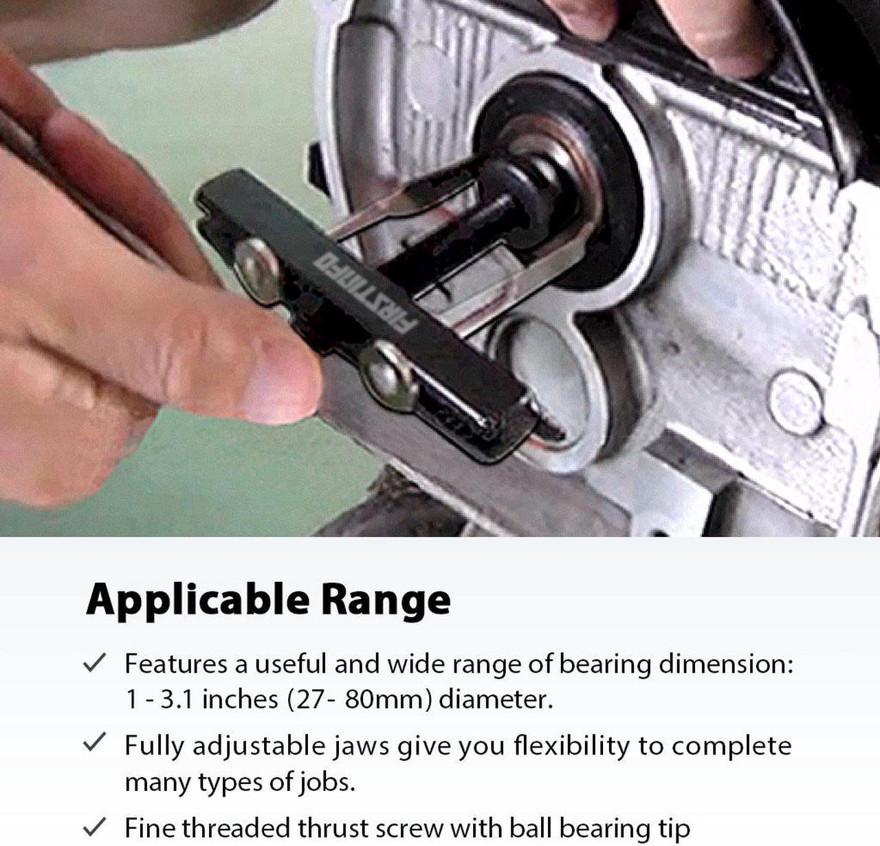 Alt view image 6 of 6 - FIRSTINFO Crankshaft Camshaft Seal Remover Separator Puller with 2 Pairs of Hooks (4.6 Inch Long x 2 + 2.87 Inch Long x 2) Set