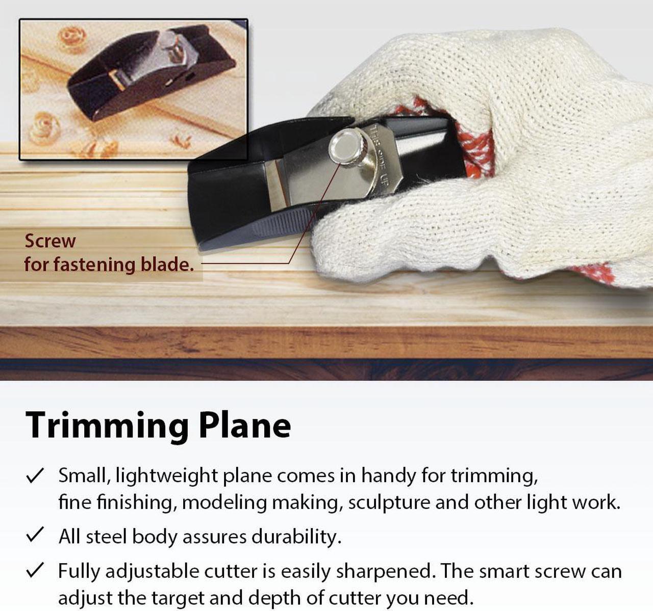 Alt view image 3 of 6 - FIRSTINFO Mini Hacksaw Hand Saw and Aluminum Miter / Thin Slot Small Miter Box Slot Angles 45, 90, 135 Degree with Trimming Planer Kit