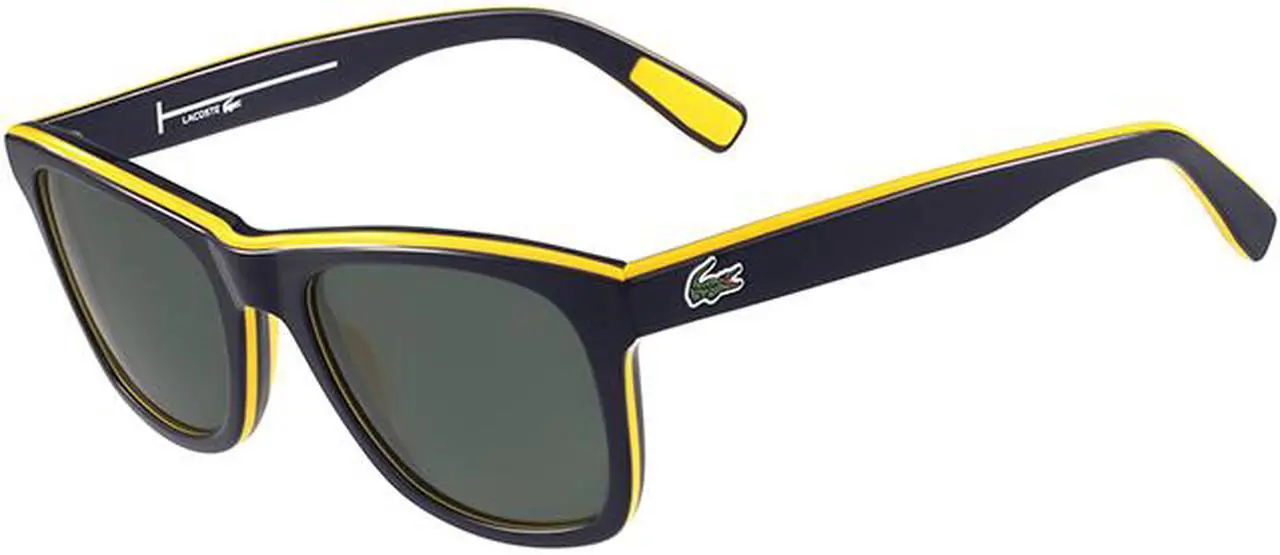 Main image of Lacoste Polarized Stripes and Piping Men's Square Sunglasses L781SP 414