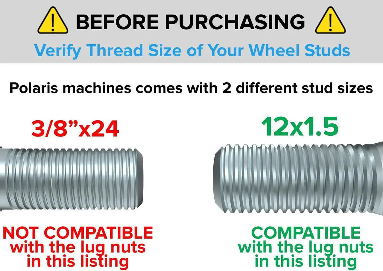 Alt view image 3 of 7 - RockTrix RT102 12in ATV Wheels 4x156 Rims 12x7, 4+3 Offset, Includes 12x1.5 Spline Lug nuts, Compatible with 2014-2019 Polaris Sportsman RZR Ranger Crew UTV - 4/156 (Set of 4)