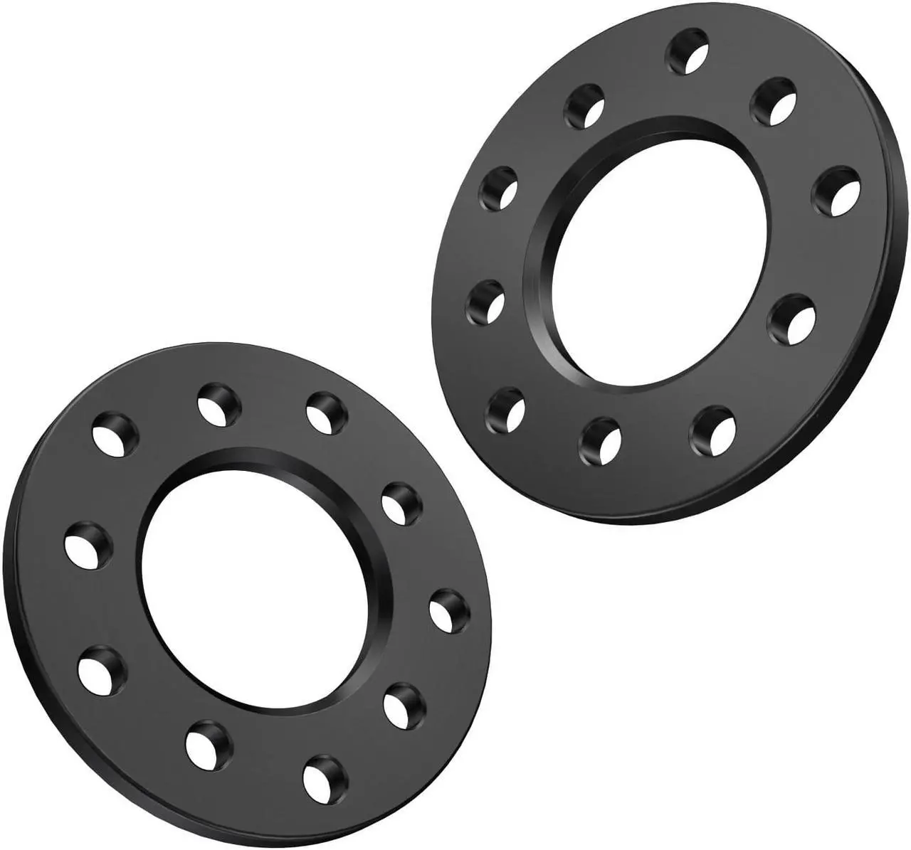 Alt view image 5 of 6 - RockTrix 4pcs 1/2 inch 5x5 and 5x5.5 Black Wheel Spacers - Compatible with Dodge Ford Buick GMC Jeep Chevrolet Chrysler Lincoln (0.5 inch) 5x127 or 5x139.7