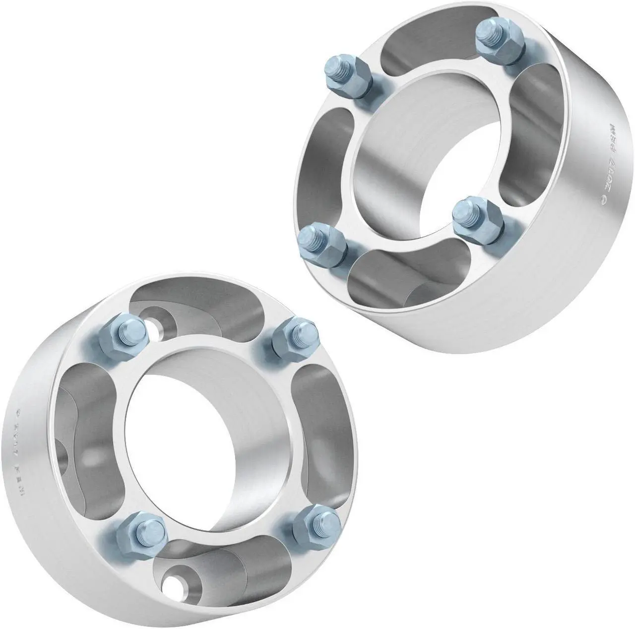 Alt view image 4 of 8 - RockTrix 2pc 2" Thick 4x110 ATV Wheel Spacers (74mm Centerbore, 10x1.25 Studs/Nuts) for many Honda Yamaha Kawasaki Suzuki Bombardier (See Description for Year/Model Info) 4/110 UTV V4