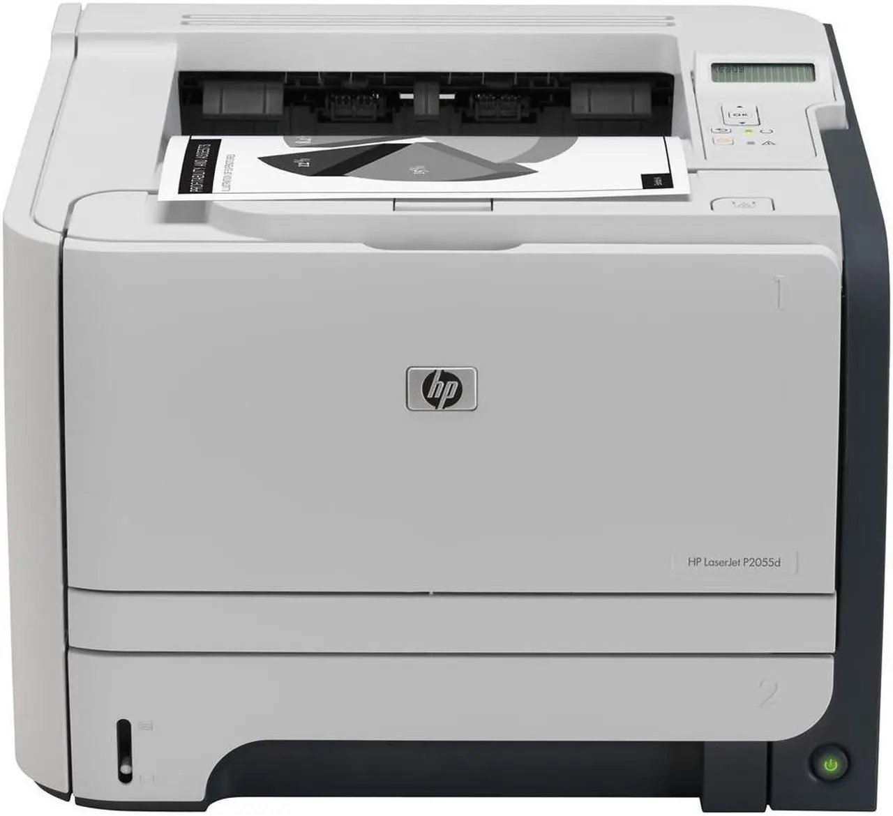 Alt view image 2 of 12 - HP LaserJet P2055DN Monochrome Duplex Network Workgroup Laser Printer (CE459A)