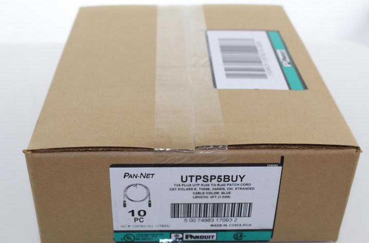 Main image of Panduit UTPSP5BUY 5 ft. Cat 6 Blue Network Ethernet Cable