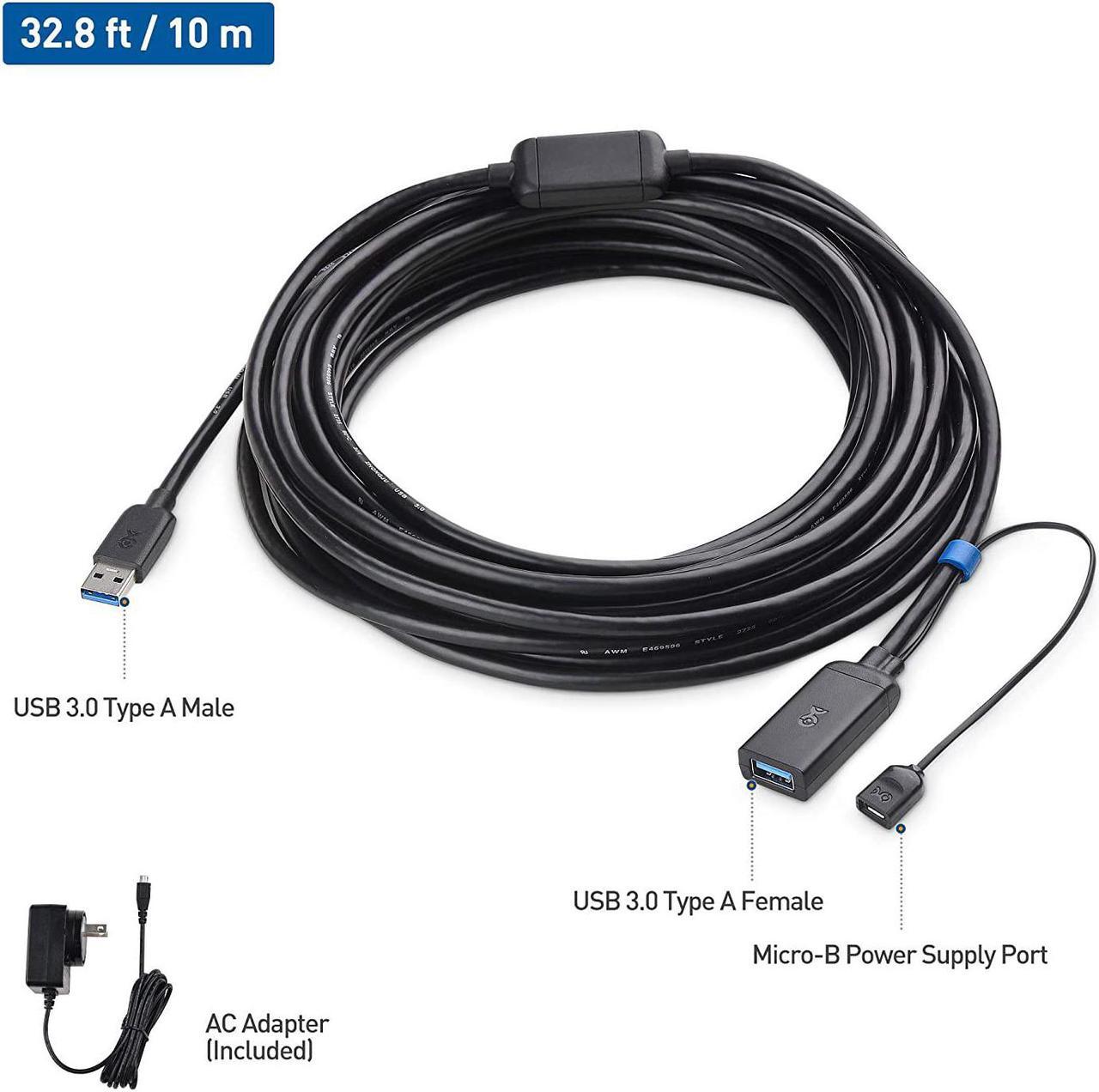 Alt view image 2 of 7 - Cable Matters Active USB Extension Cable Male to Female (USB 3.0 Extension Cable) Gender Changer with Signal Booster for Oculus Rift S, HTC Vive, Valve Index, Webcam and More - 10 Meters, 32.8 Feet