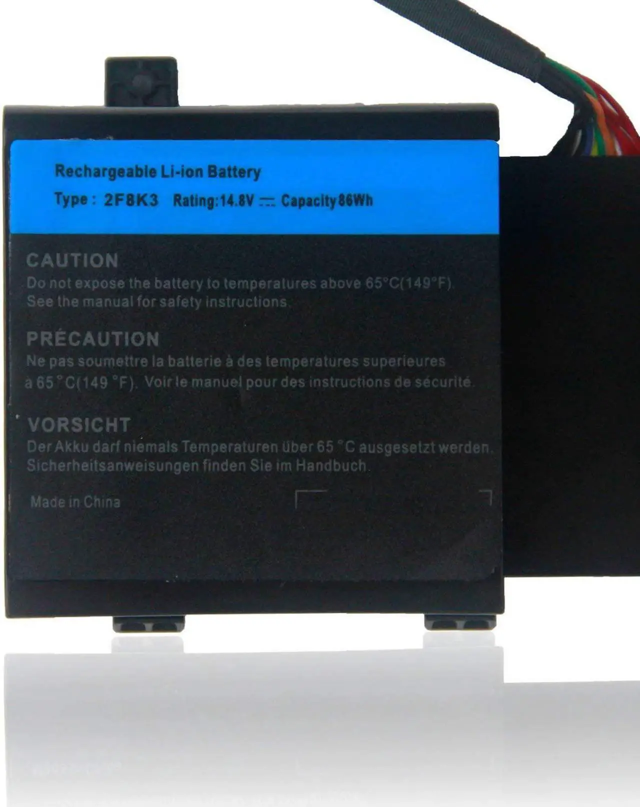 Alt view image 3 of 7 - 2F8K3 02F8K3 KJ2PX 0KJ2PX G33TT 0G33TT 0NU209 451-BBCB Laptop Battery Replacement for Dell Alienware 17 R1 17X M17X-R5 Alienware 18 R1 18X M18X-R3 Series Gaming Laptop (14.8V 86Wh)