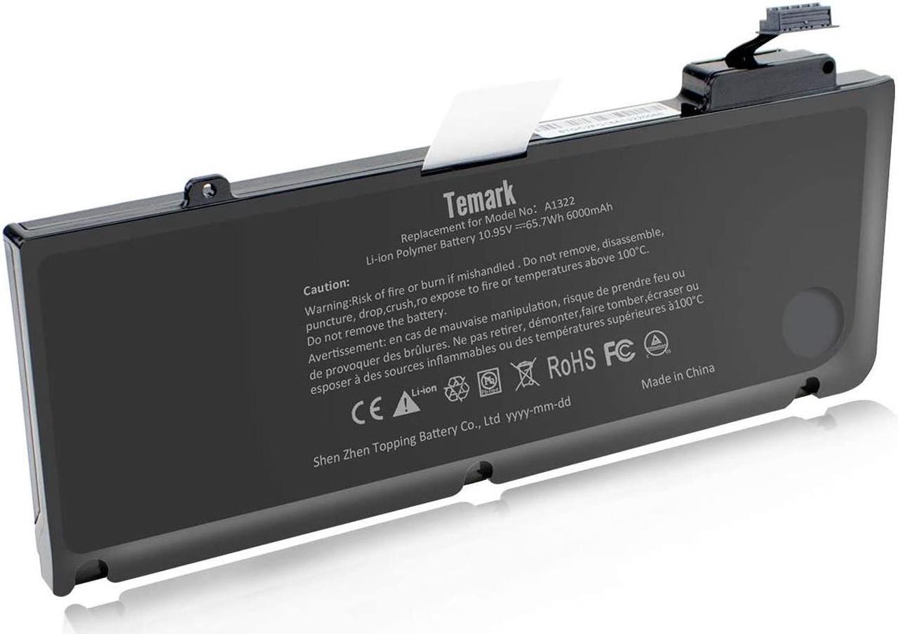 Alt view image 2 of 7 - Temark A1278 Replacement Laptop Battery Model A1322 Compatible with MacBook Pro 13 inch A1278 Mid 2012,Early 2011,Late 2011,Mid 2010 2009 Version