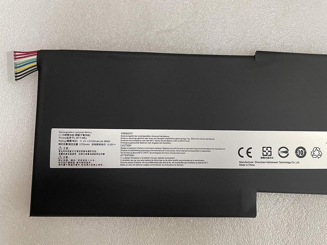 Alt view image 3 of 3 - Powerforlaptop Laptop/Notebook Replacement BTY-M6J Battery Compatible with MSI GS63 GS63VR GS73 GS73VR 6RF016CN 6RF-001US BP-16K1-31 9N793J200 Series BTY-U6J