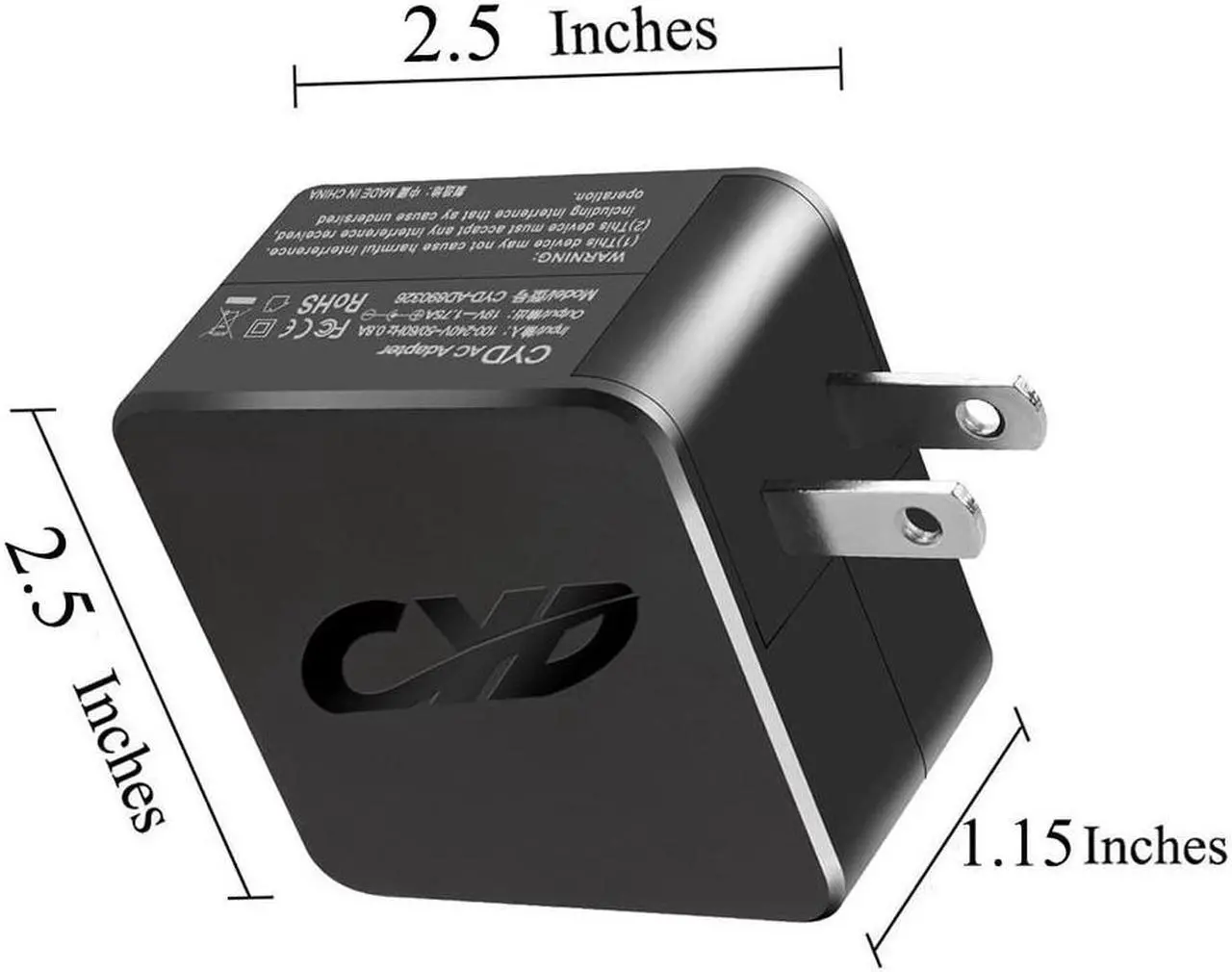 Alt view image 5 of 6 - QYD 45W Laptop Charger Power Adapter Replacement for Lenovo Yoga 310-14 510-14 710-13 710-14 110-15AST 80TR Miix 520 520-12IKB Tablet Flex 5-1470 80XA PA-1450-55LU ADP-45DW C Battery Power Supply Cord