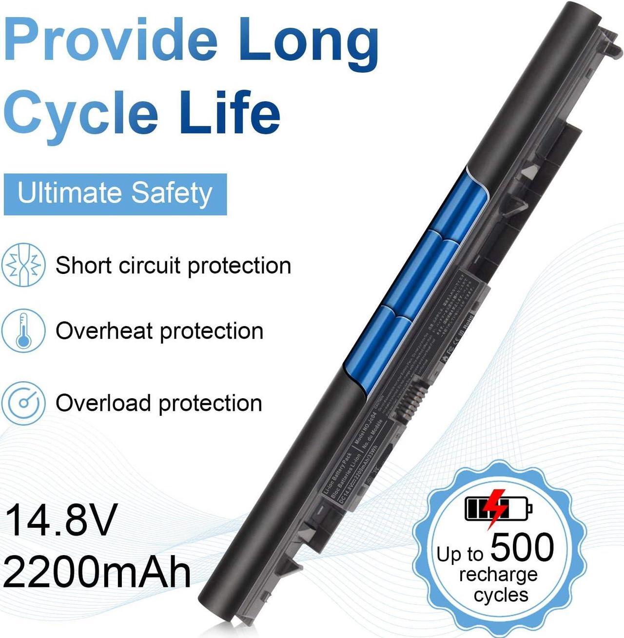 Alt view image 4 of 7 - 919700-850 Laptop Battery for JC03 JC04 919681-421 HSTNN-LB7V HSTNN-DB8E HSTNN-H7BX HSTNN-L67N HSTNN-PB6Y TPN-C129 TPN-C130 TPN-W129 TPN-W130 17-BS049DX 17-BS011DX 17-bs067cl 250-G6 3inr19/66