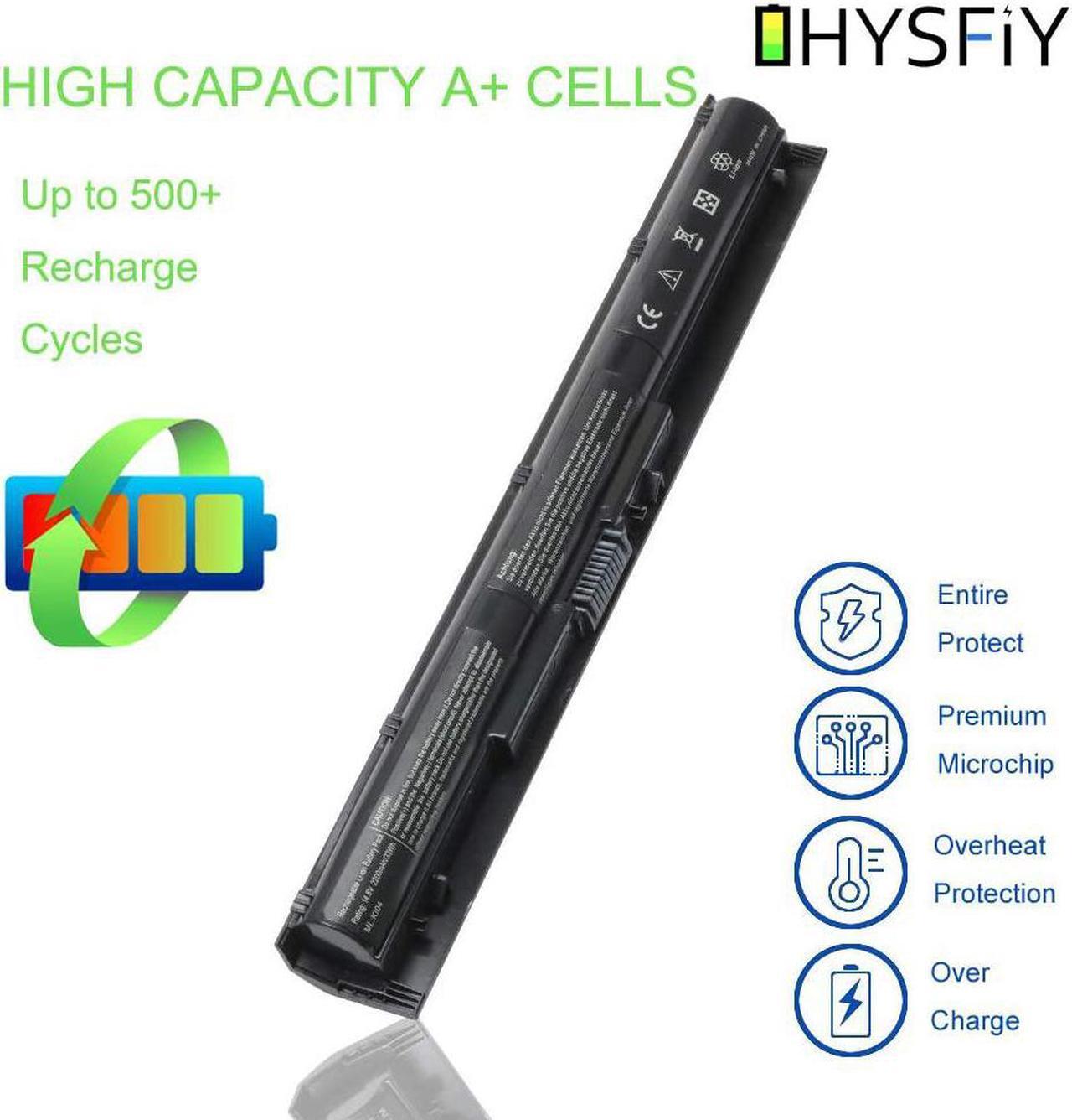 Alt view image 2 of 7 - K104 Laptop Battery for HP Pavilion 14-ab 14T-ab 15-ab 15-an 17-g HP Spare 800049-001 800050-001 800010-421 800009-421 KI04 KIO4 HSTNN-LB6R TPN-Q158 HSTNN-LB6S Notebook