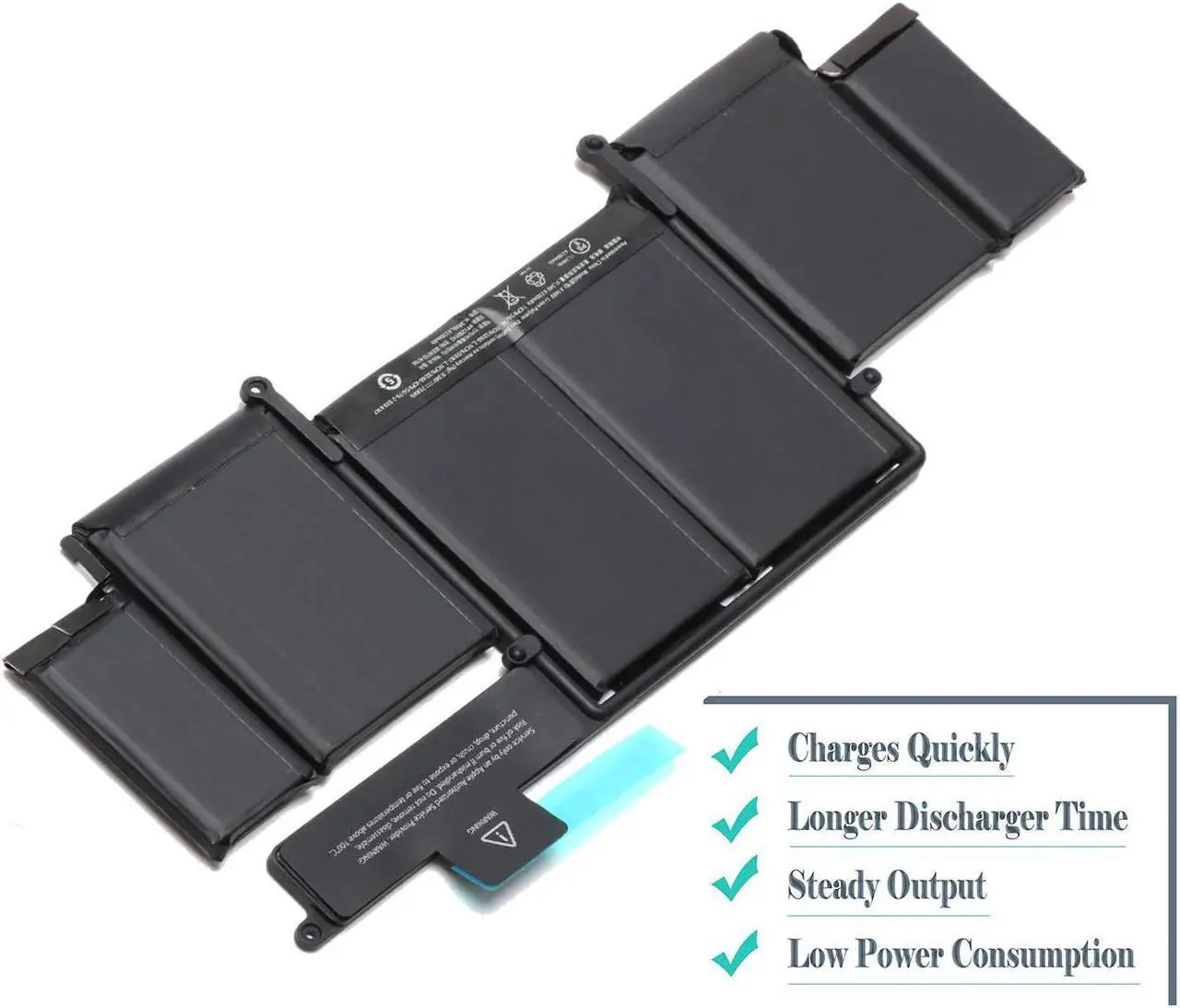 Alt view image 4 of 6 - A1502 Replacement Laptop Battery for MacBook Pro Retina 13 Inch Late 2013 Mid 2014 Early 2015; MacBook Pro A1493 A1582 Battery EMC 2678 2875 2835 ME864 ME865