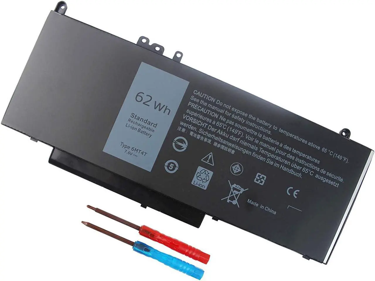 Main image of 6MT4T Battery for Dell Latitude E5570 E5470 7V69Y TXF9M 79VRK 07V69Y 7.6V 62WH - 12 Months Warranty