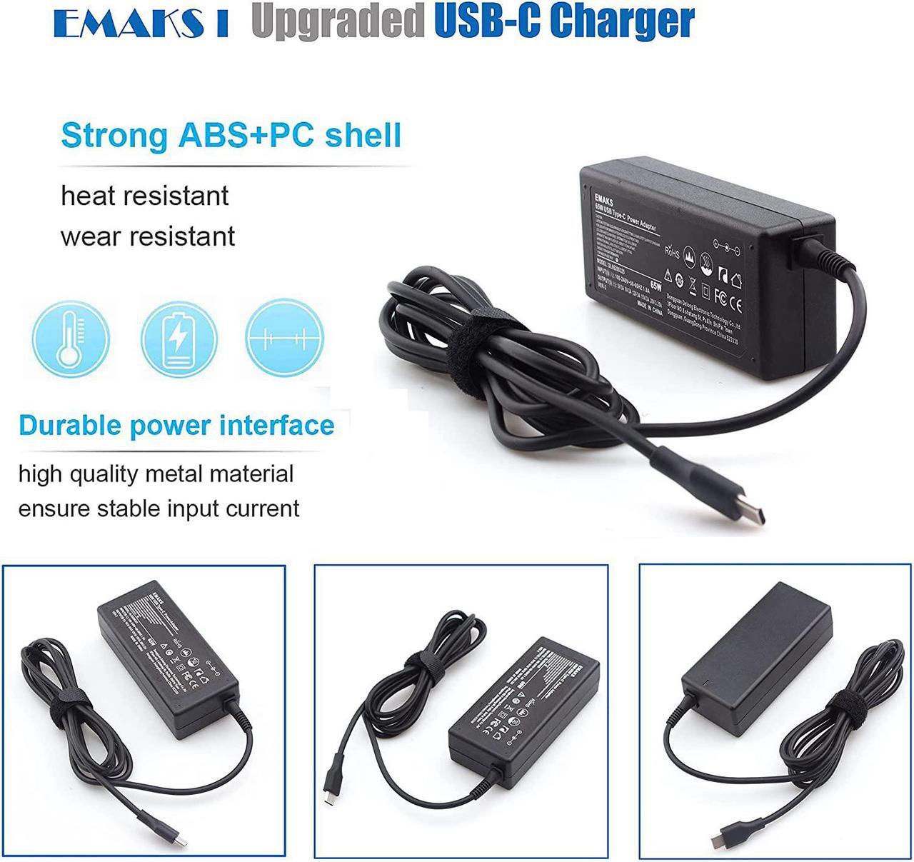 Alt view image 4 of 6 - 45W 65W Type C ?????? ?? ???????????????????? ?????????????? SM45CL SM65CL-01 ?SK90200325 for HP Chromebook X360 Laptop/ Thinkpad/Yoga  Chromebook 3100    Google Power Cord