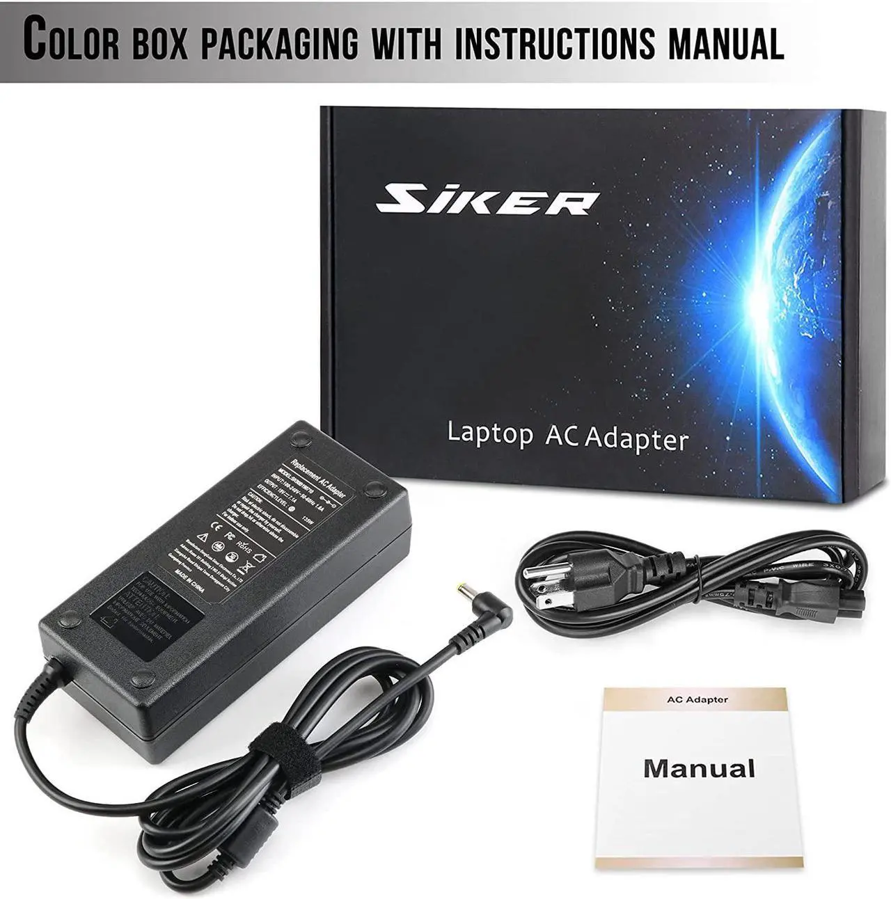 Alt view image 7 of 7 - 135W AC Adapter Charger for Acer Nitro 5 N18C3 AN515-51 AN515-41 AN515-53 AN515-52 AN515-43 AN515-54 AN517-51 N18C4 AN515-55-53AG AN515-44-R99Q AN515-55-52KW