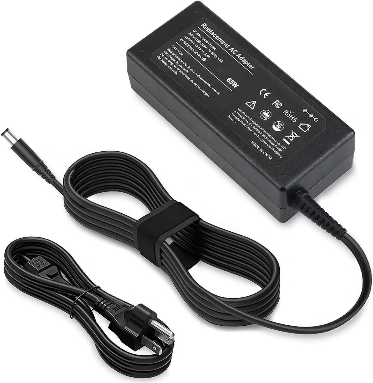 Main image of DJW? 65W 18.5V 3.5A AC Adapter Laptop Charger for HP Pavilion DV4-2145DX,DV6-6135DX,DV6-2155DX,DV6-1355DX,DV5-1235DX,DM4-1265DX,DV4-2045DX,DV4-2165DX,DM4-3055DX,DV6-3225DX,DV6-1245DX Power Cord