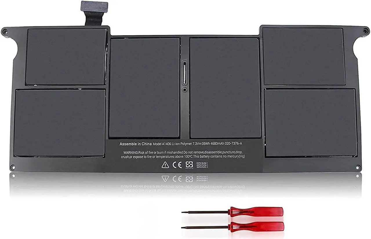 Main image of A1495 A1406 A1465 A1370 Battery Compatible with MacBook Air 11 inch A1465 Mid 2012 Mid 2013 Early 2014 Early 2015,A1370 Mid 2011,MJVM2LL/A MD711LL/A MD711LL/B MD223LL/A 020-7376-A MC968LL/A 020-7377-A