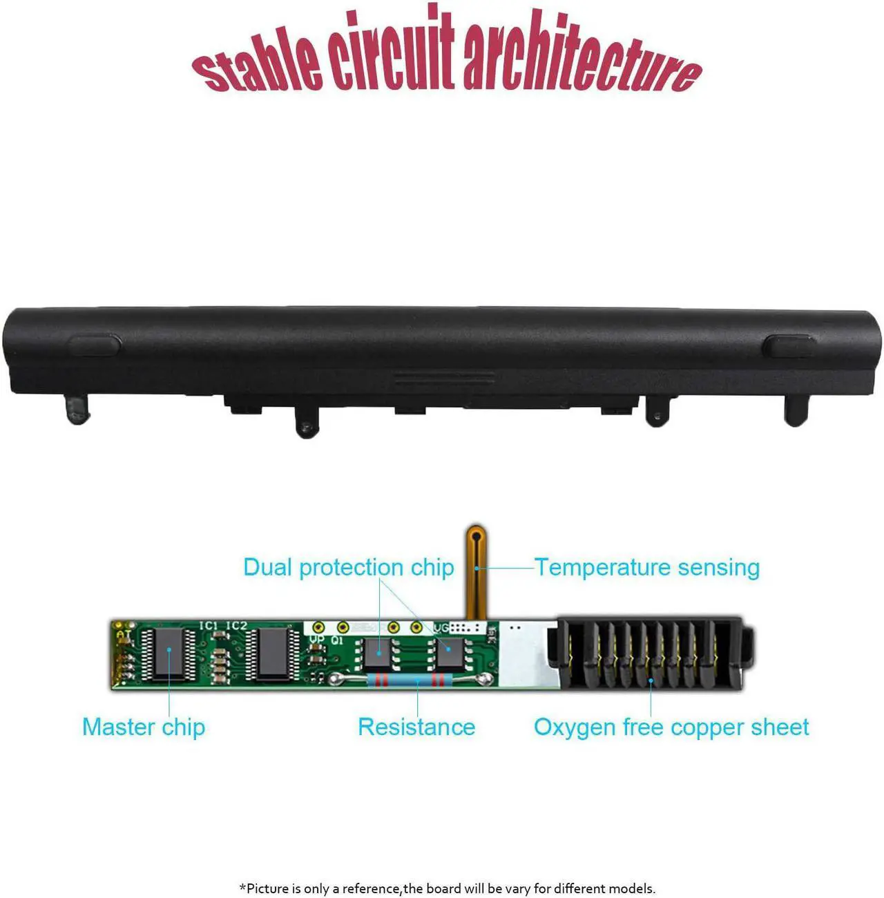 Alt view image 3 of 7 - Vinpera (2600mAh AL12A32 AL12A72 Battery Replacement for ACER Aspire E1 E1-522 E1-532 E1-572 E1-572G E1-510 E1-510P V5 V5-431 V5-471 V5-471P V5-531 V5-571 V5-571P V5-571-6605