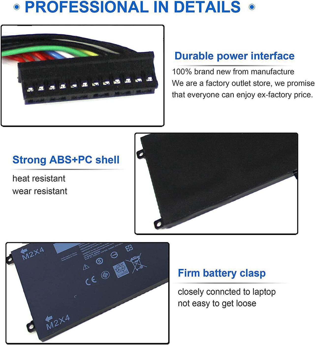 Alt view image 3 of 6 - 97WH 6GTPY Battery for Dell XPS 15 9560 9570 9550 7590 P56F P56F001 P56F002 Precision 5510 5520 5530 5540 M5520 M5510 Replacement,Vostro 7500 7590,GPM03 5XJ28 05XJ28 M2X4 5D91C 451-BBYB-TM 1P6KD 4GVGH