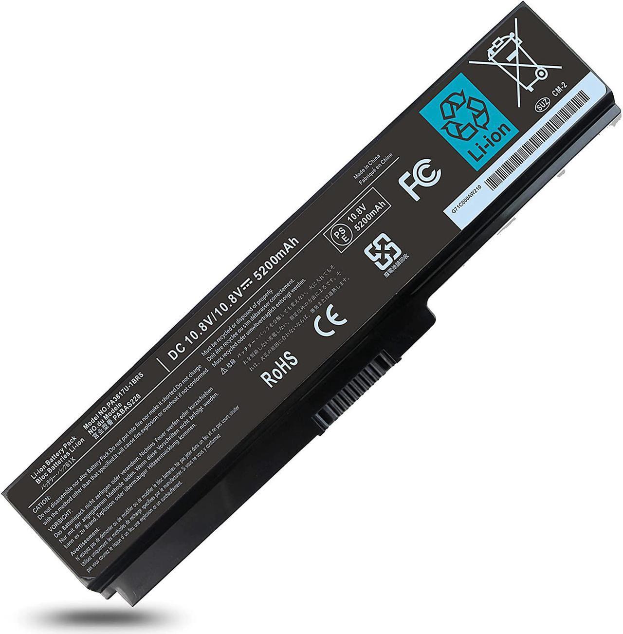 Main image of PA3817U-1BRS Battery 10.8V 48Wh 6-Cell Li-ion Compatible with Toshiba Satellite L755 L655 PABAS228 PA3819U-1BRS C655 C675 C675D L645 L645D L655D L675 L675D L745 L755D P745 P755 P775 M645 A660 A655