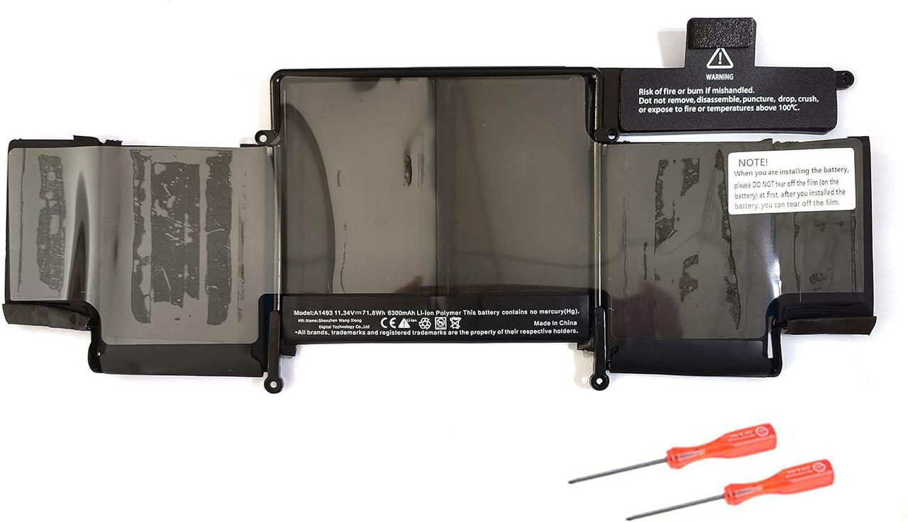 Batterie De Remplacement Pour MacBook Air 13" Fin 2013, Mi 2014, Début 2015 (Modèles A1502, A1582) - 11.42V 74.9Wh