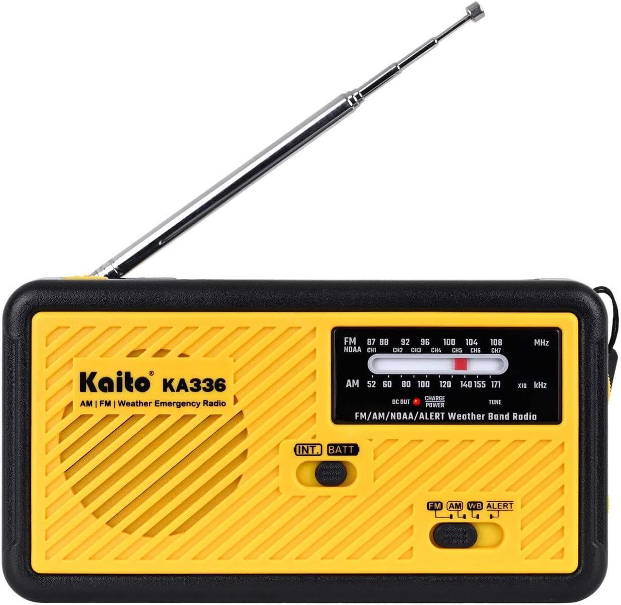 Alt view image 2 of 6 - Kaito Voyager ECO Emergency Radio KA336 AM/FM NOAA Weather Alert 5-Way Powered Solar Crank Radio Receiver with LED Flashlight and USB Mobile Phone Charger