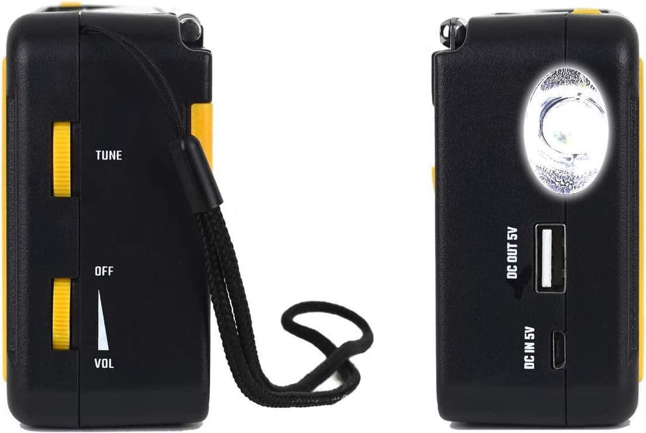 Alt view image 5 of 6 - Kaito Voyager ECO Emergency Radio KA336 AM/FM NOAA Weather Alert 5-Way Powered Solar Crank Radio Receiver with LED Flashlight and USB Mobile Phone Charger