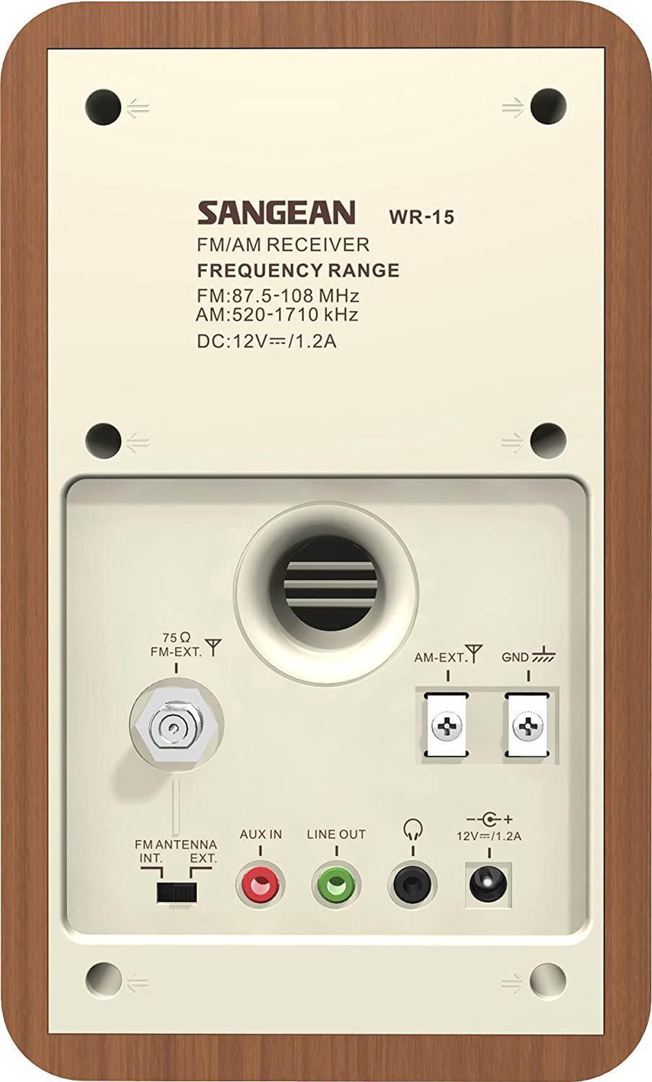Main image of Sangean WR-15WL AM/FM Table Top Wooden Radio, Walnut