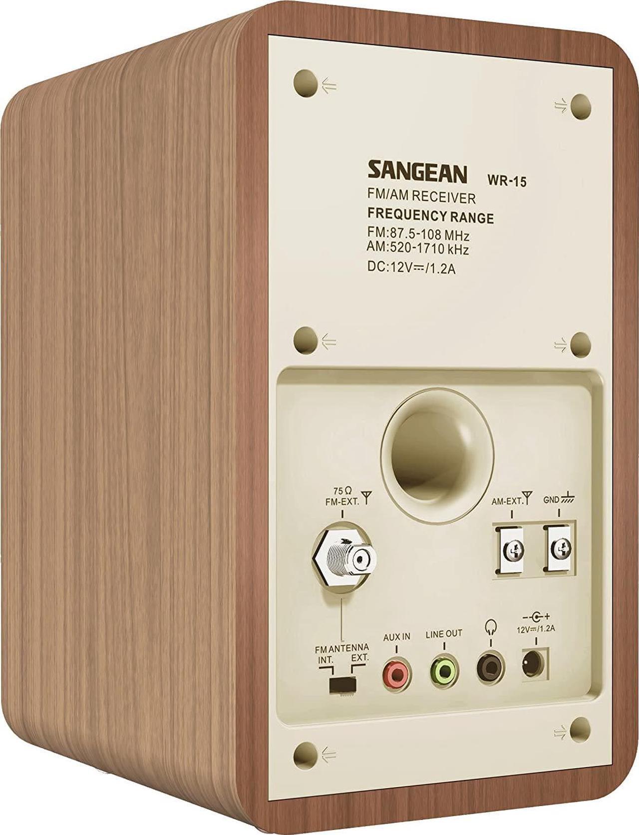 Alt view image 2 of 5 - Sangean WR-15WL AM/FM Table Top Wooden Radio, Walnut