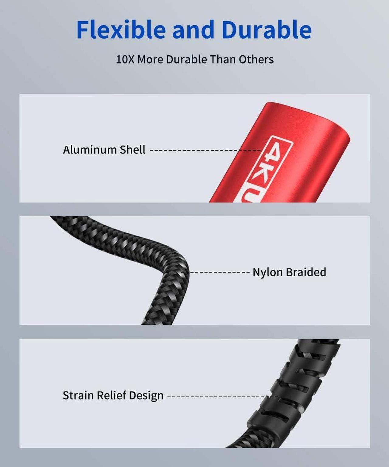 Alt view image 5 of 7 - USB Type C to DisplayPort Adapter 4K@60Hz C to Display Port Cable Compatible with MacBook Pro 2019 2018 Surface Book  XPS  Galaxy S21 S20 Note 20-Red