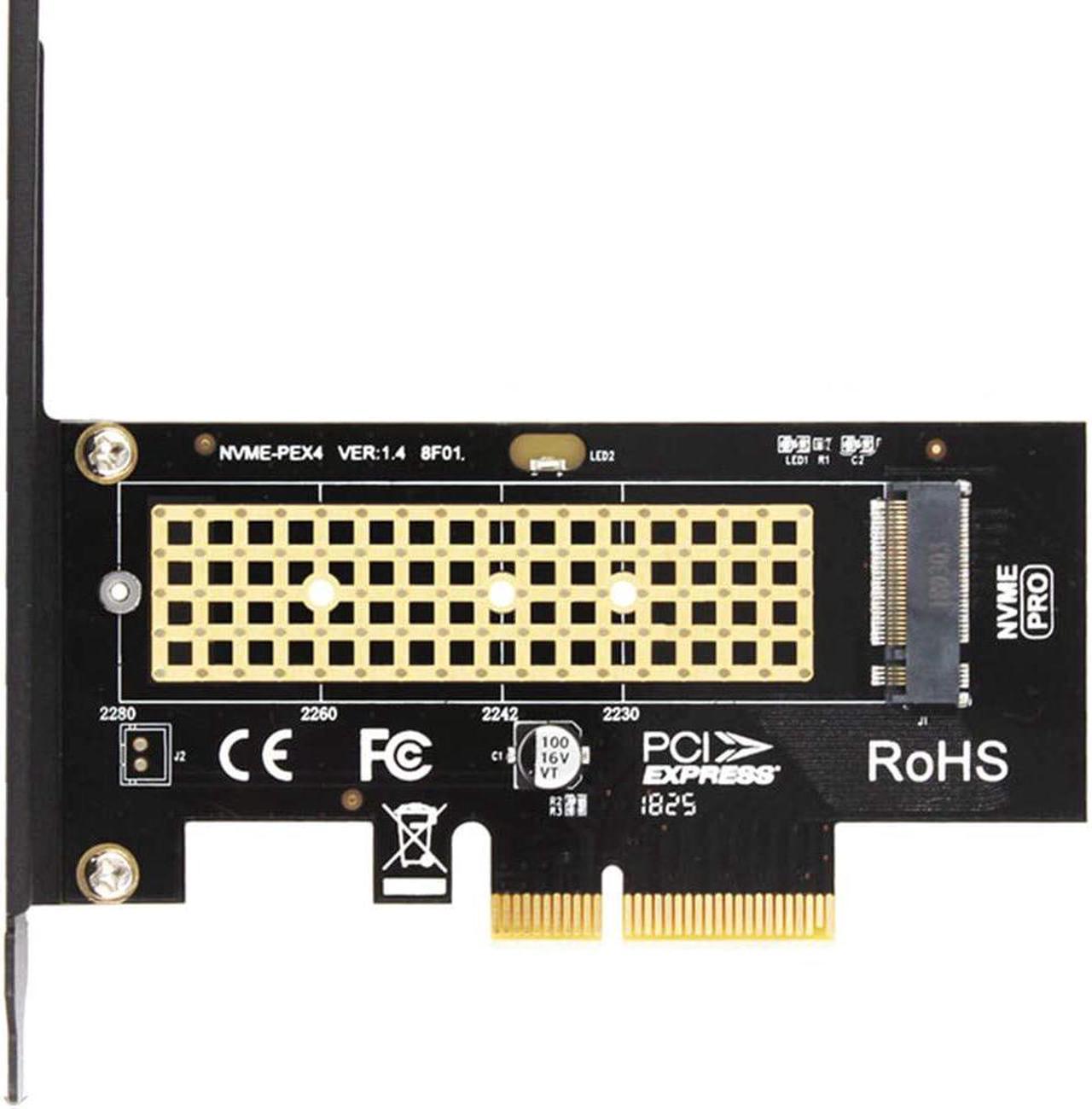 JEYI SK4 M.2 NVMe SSD NGFF to PCIE X4 Adapter M Key Interface Card Suppor PCI Express 3.0 x4 2230-2280 Size m.2 Full Speed