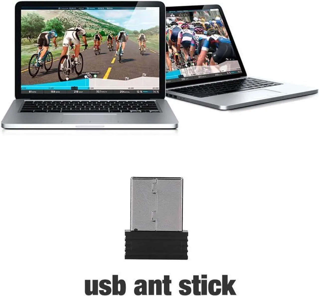 Alt view image 5 of 7 - USB ANT+ Stick Dongle Adapter Wireless Receiver for Zwift, TheSufferfest, TrainerRoad, Rouvy to Upgrade Bike Trainer (with 3 Meters Extension Cable)