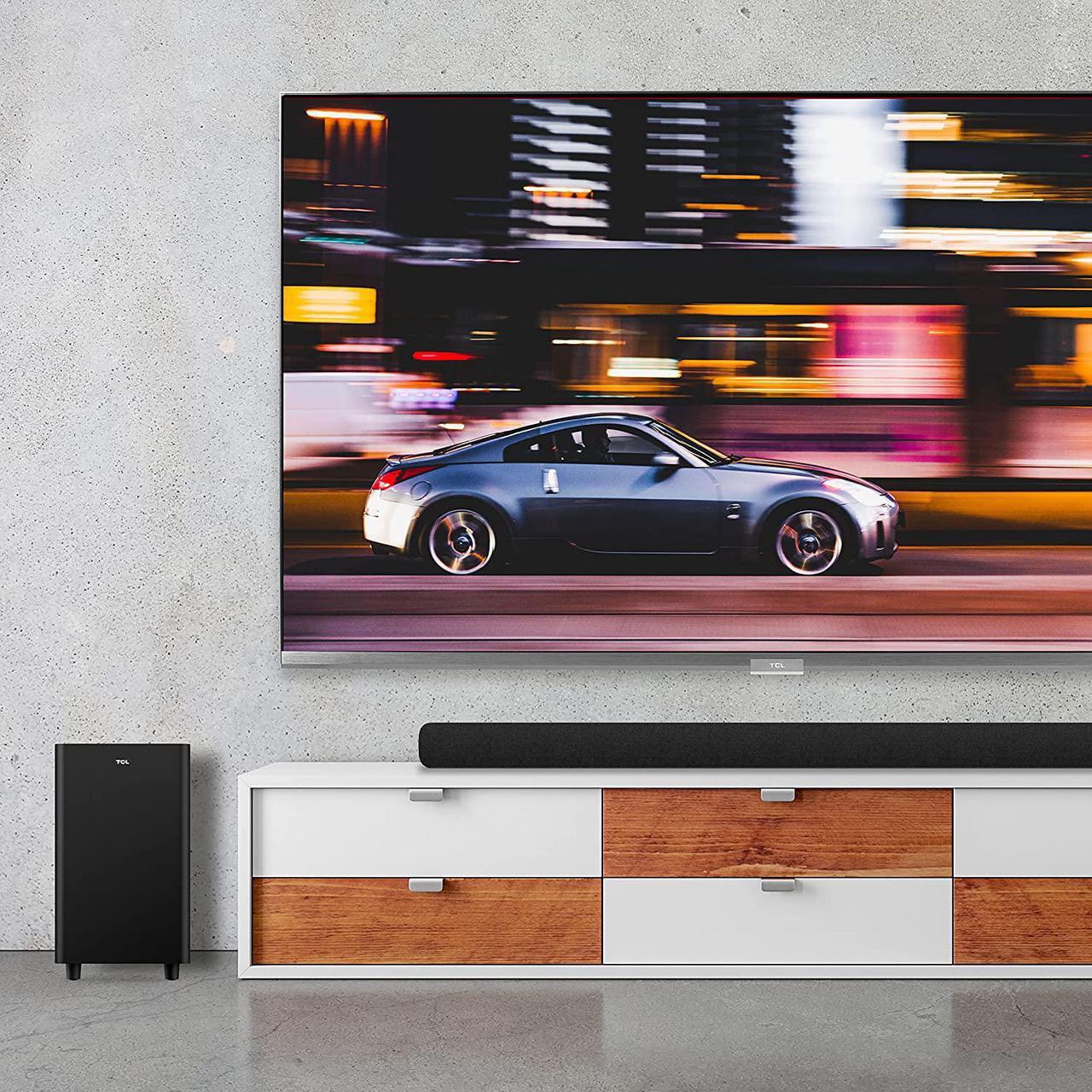 Alt view image 2 of 6 - TCL Alto 8 Plus 3.1.2 Channel Dolby Atmos Smart Sound Bar with Wireless Subwoofer, WiFi, Works w/ Alexa, Google Assistant & Apple Airplay 2, Bluetooth  TS8132, 39-inch, Black