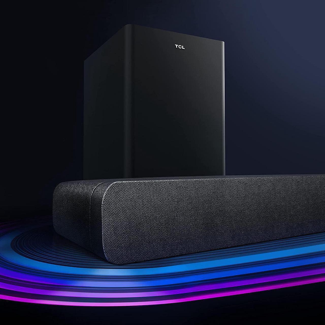 Alt view image 3 of 6 - TCL Alto 8 Plus 3.1.2 Channel Dolby Atmos Smart Sound Bar with Wireless Subwoofer, WiFi, Works w/ Alexa, Google Assistant & Apple Airplay 2, Bluetooth  TS8132, 39-inch, Black