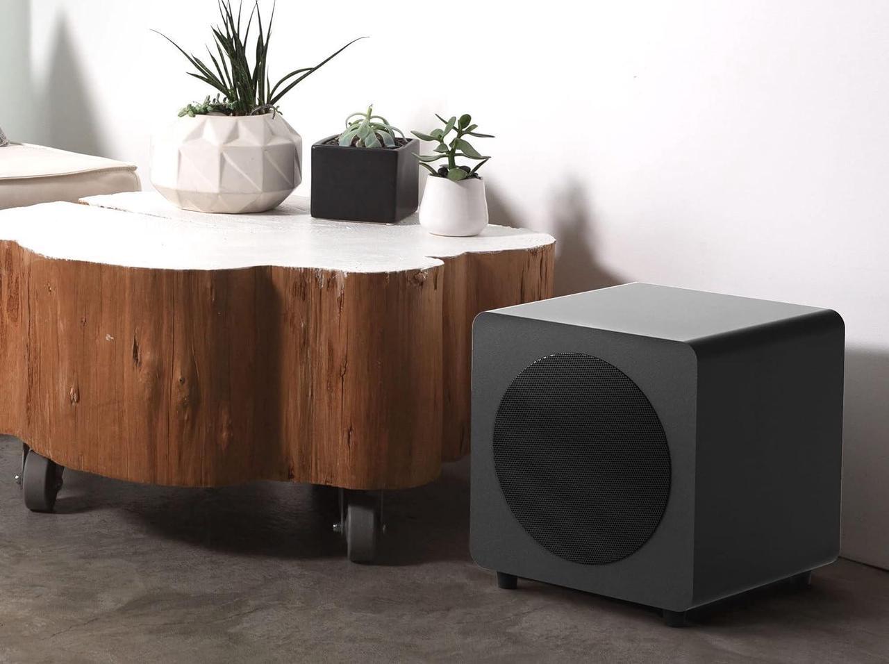 Alt view image 6 of 7 - Kanto SUB8VMB 300W Sealed Powered 8 Inch Subwoofer with an Additional 1 Year Coverage by Epic Protect (2022)