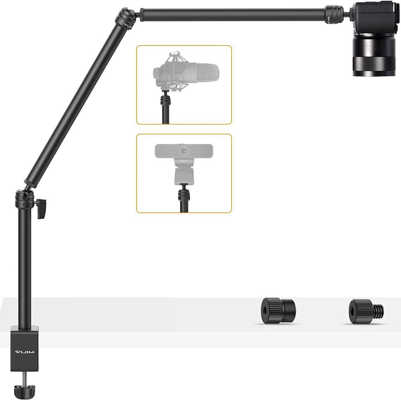 Main image of LS08 Flexible Overhead Camera Mount Desk Stand, Webcam Stand Microphone Boom Arm Tabletop Photography Videography Live Stream Table clamp Mount