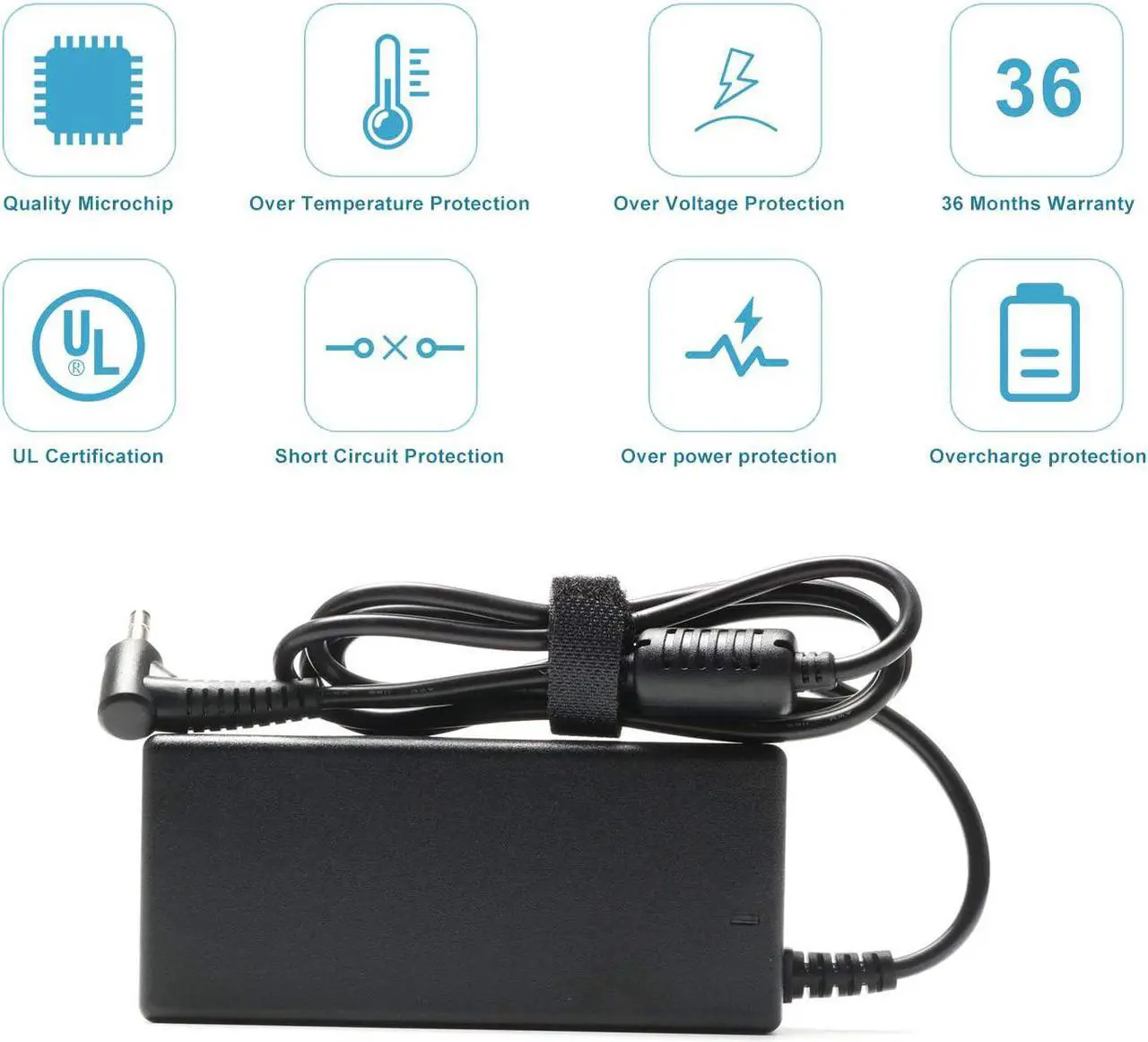 Alt view image 5 of 6 - 65W AC Adapter Laptop Wall Charger for Lenovo IdeaPad Flex 4 5 6 1470 1480 1570 1580 Lenovo Ideapad 110 110s 310 320 330 330s 510 520 530s 710sYOGA 710 510 Laptops Power Supply Cord