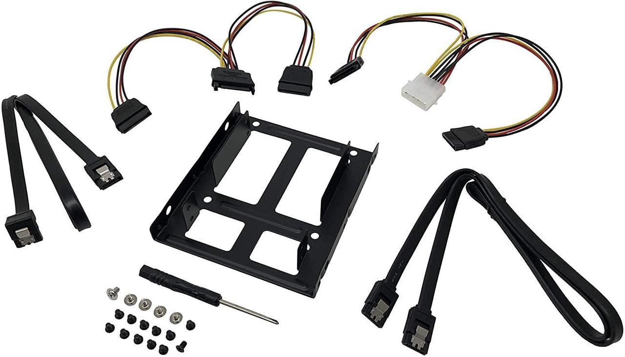 MICRO CONNECTORS 2.5  SSD/Hard Drive Installation Kit with SATA Data and Power Cables (L02-35252-KIT)