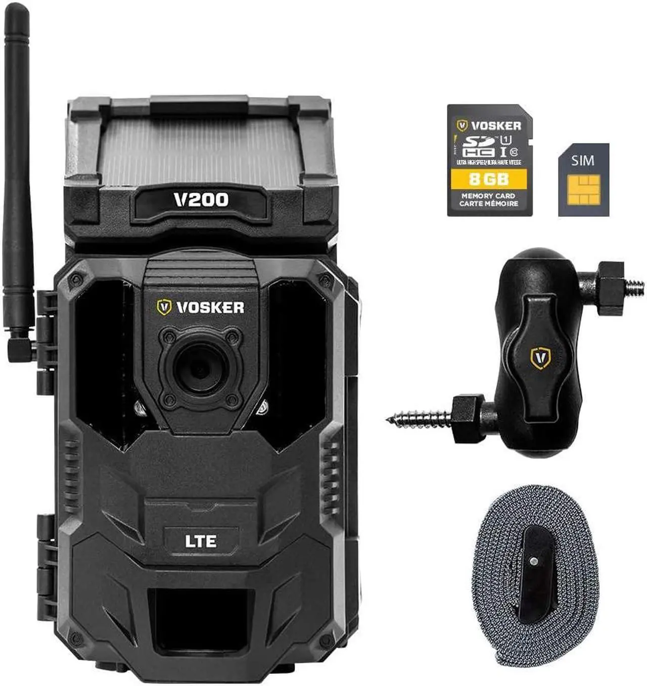 Alt view image 4 of 6 - Vosker V200 | Outdoor Security Camera | Built-in Solar Panel | Cellular LTE, Wireless, Weatherproof, No Wi-Fi Required | Motion Activated HD Surveillance Cameras | Mobile Phone Push Notifications