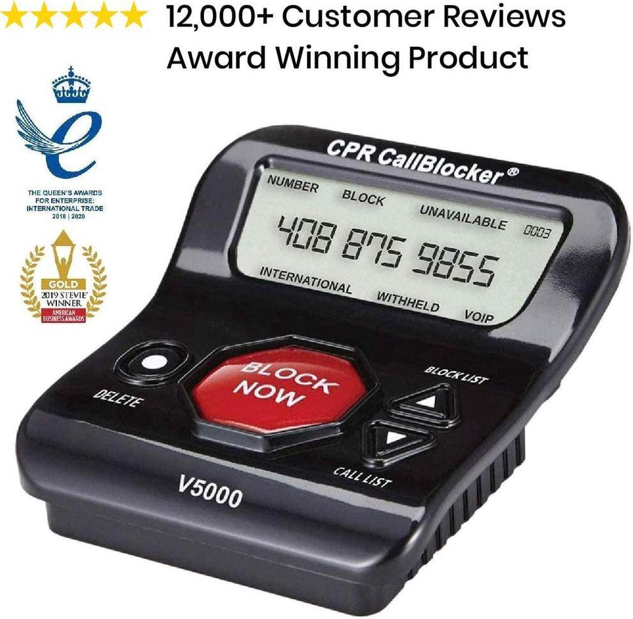Alt view image 2 of 14 - CPR V5000 Landline Call Blocker, Block 5000 Known and 1500 Additional Scam Robocall. Block All Robocalls, Political Calls, Private Calls at a Touch of a Button