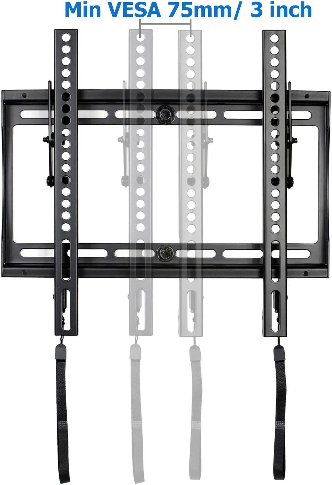 Alt view image 4 of 7 - VideoSecu Tilt TV Wall Mount for Most Vizio Sharp LG Samsung 32" to 85" LCD LED Plasma UHD 4K HDTV Flat Panel Screen Display with VESA 700x400mm, Load 165lbs BXM