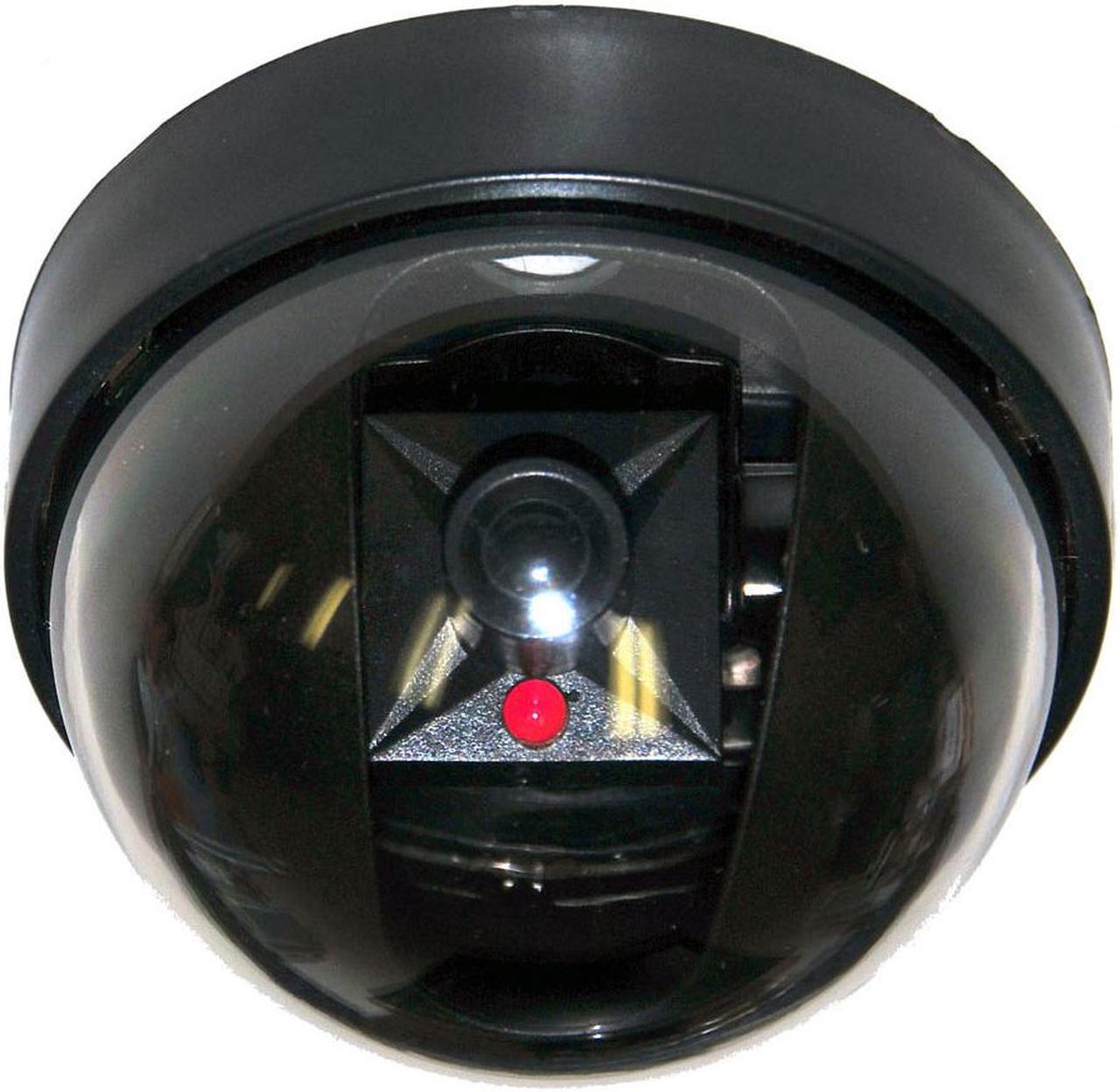 Alt view image 2 of 2 - VideoSecu 2 Packs of Dome Dummy Security Camera CCTV Home Surveillance Camera Fake with Flashing LED Light Simulated Indoor bfp