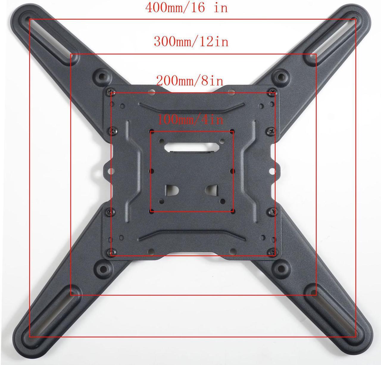 Alt view image 5 of 6 - VideoSecu Articulating Arm TV Wall Mount for Changhong UD42YC5500UA LED49YD1100UA UD49YC5500UA UD55YC5500UA LED HDTV Tilt Swivel Full Motion TV Mount Bracket with VESA 400x400/ 400x300/ 200x200mm BJZ
