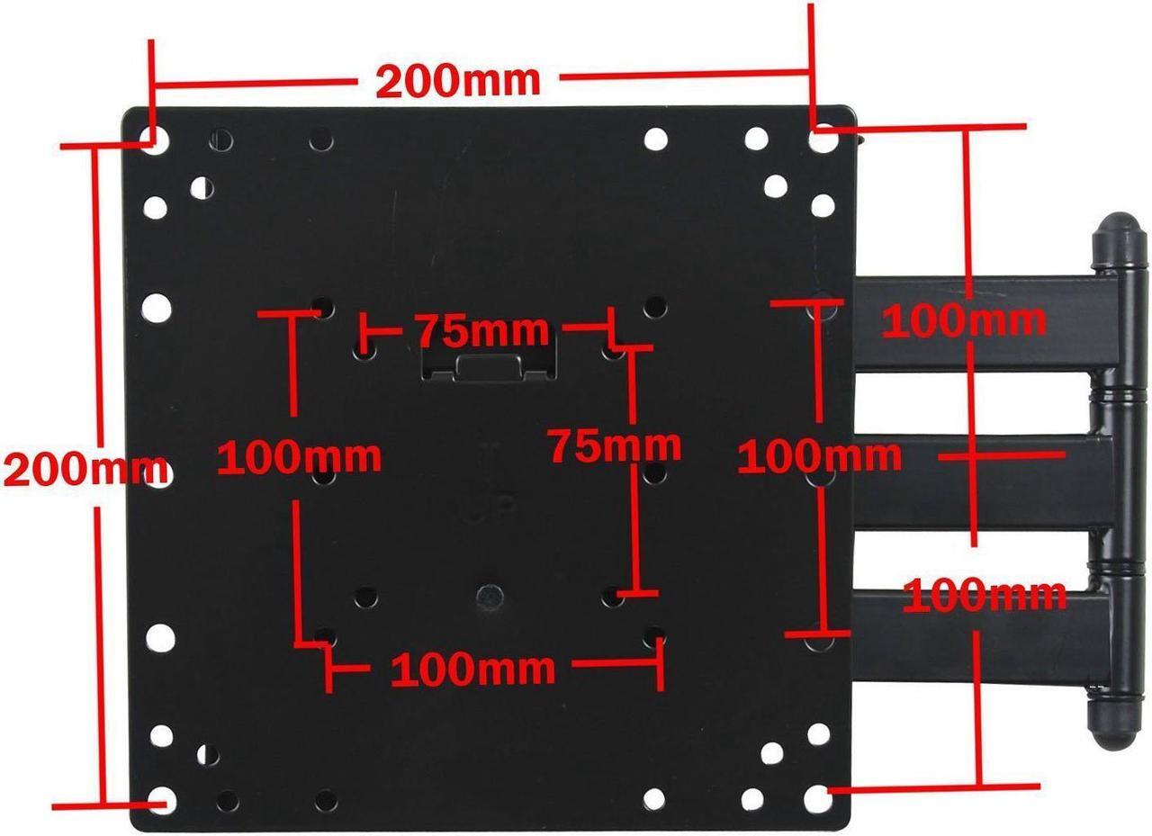 Alt view image 3 of 6 - VideoSecu Tilt Swivel TV Wall Mount for VIZIO 22 24 26 28 29 32 37 39 40 42 inch E420d-A0 E420i-A0 E420i-A1 E420I-B0 E421VO E422VLE LCD LED HDTV Articulating TV Monitor Mount Bracket AB4