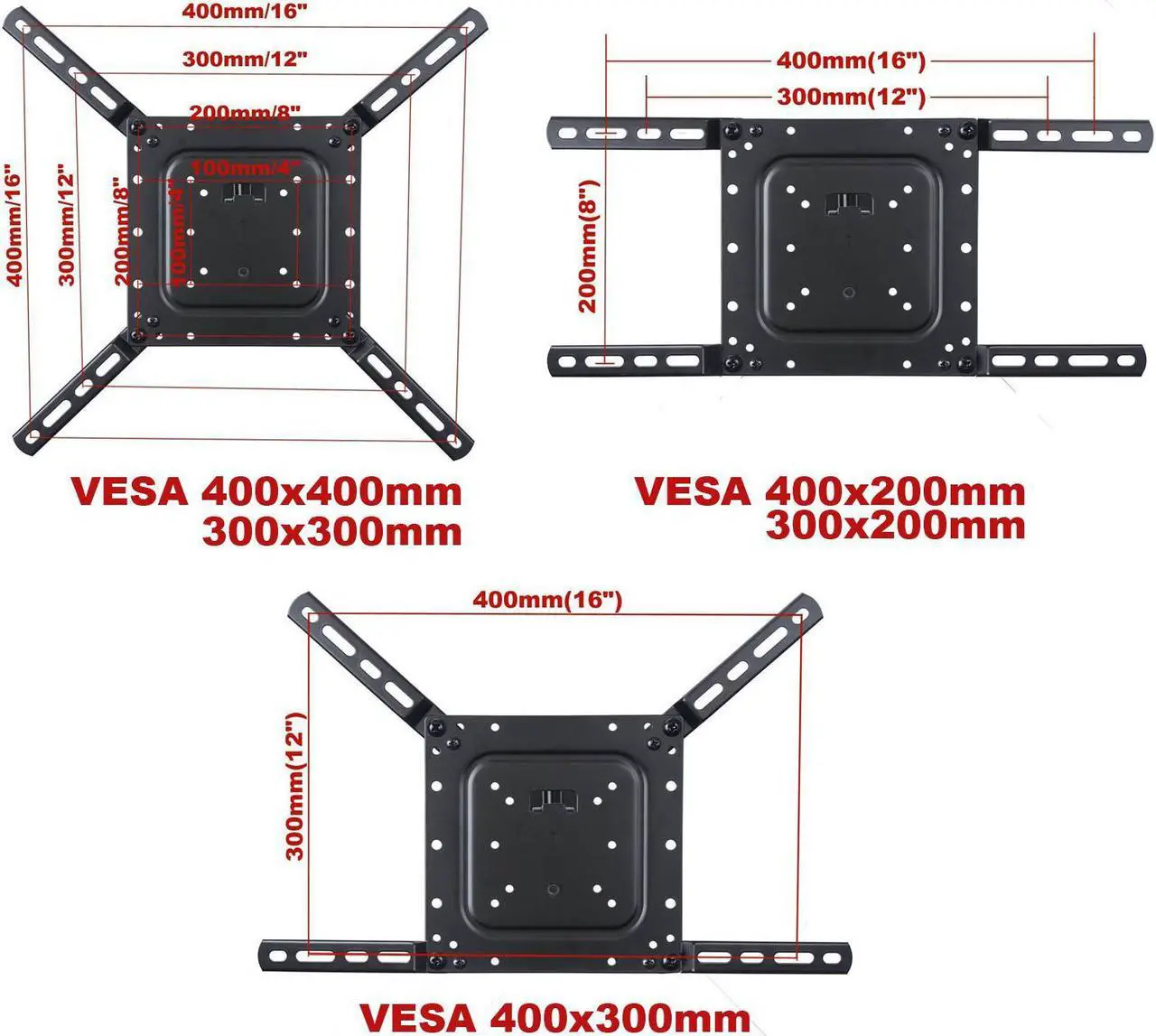 Alt view image 3 of 6 - VideoSecu Full Motion Tilt Swivel TV Wall Mount for 22-50" LCD LED Insignia NS-43D420NA16 NS-48D420NA16 NS-48DR420NA16 JVC LT-43EM75 LT-49EM75 SEIKI SE43FK CB6