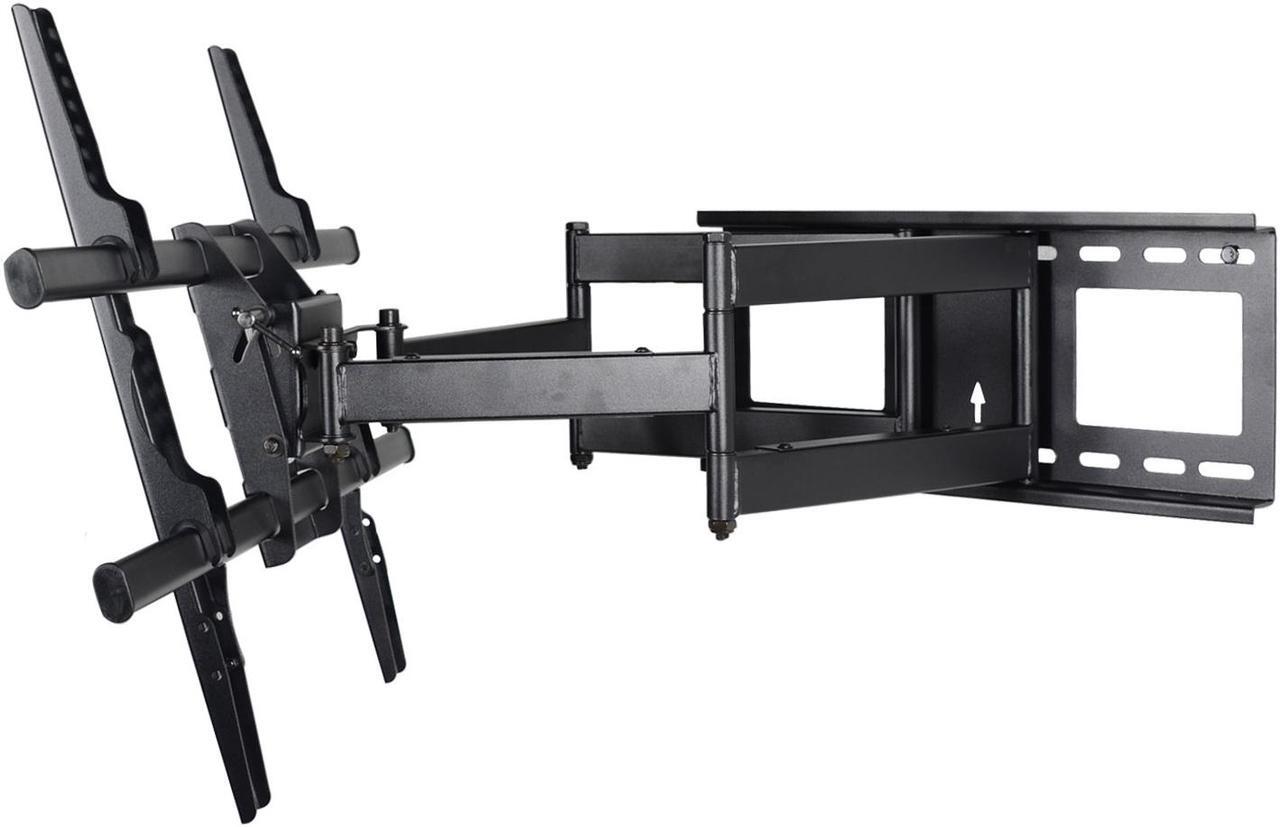 Alt view image 3 of 7 - VideoSecu Tilt Swivel Articulating Dual Arm Full Motion TV Wall Mount Bracket for most 40-70" LCD LED Plasma 3D HDTV with loading 165lbs, Max VESA 684x400mm/ Cable Management/ Free 10ft HDMI Cable A37