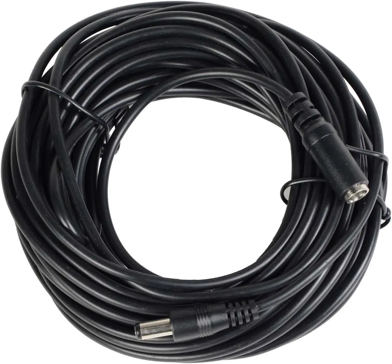 Alt view image 6 of 6 - VideoSecu 33ft CCTV Security Camera 12V DC Power Supply Cable Pigtail Plug Extension Cord 2.1mm x 5.5mm for Surveillance DVR System W2U