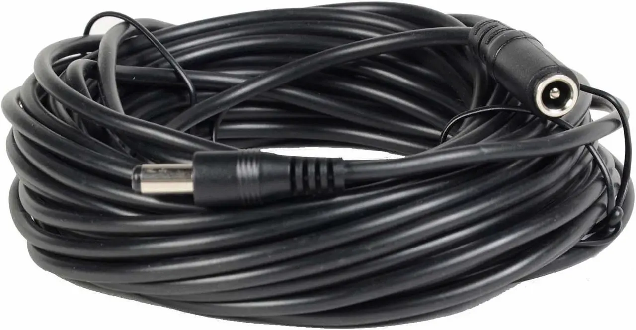 Alt view image 3 of 6 - VideoSecu 33ft CCTV Security Camera 12V DC Power Supply Cable Pigtail Plug Extension Cord 2.1mm x 5.5mm for Surveillance DVR System W2U