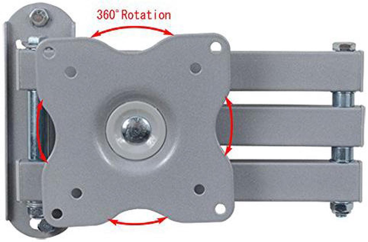 Alt view image 6 of 7 - VideoSecu Full Motion Tilt Swivel TV Monitor Wall Mount Swing Arm Bracket for Toshiba 19 20 22 24 26 27 28 inch LED LCD 19LV505 19LV506 19AV500U 19AV501U 19AV51U 24D1633DB 24W1633DB BA2