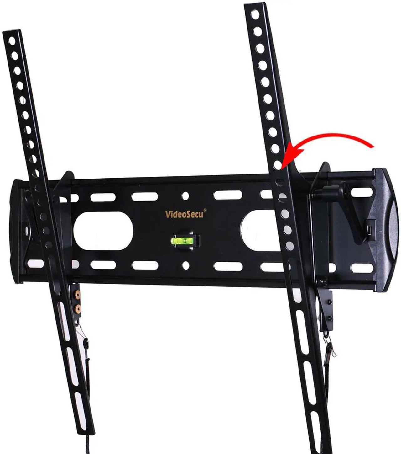 Alt view image 2 of 5 - VideoSecu LCD LED UHD Tilt TV Wall Mount Bracket for 24 26 27 28 32 37 39 40 42 43 46 47 48 50" Plasma 3D HDTV Flat Panel Screen with Max VESA 400x400mm, Loading 55lbs MN1